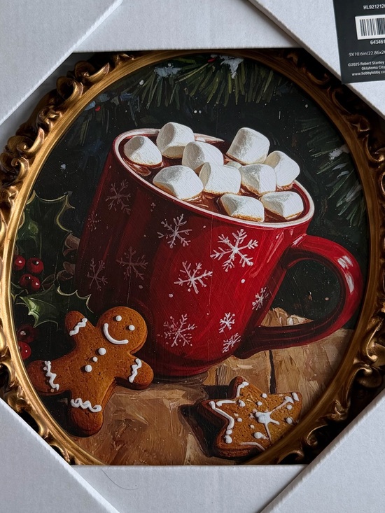 Hobby Lobby Other - Hobby Lobby Hot Cocoa Mug With Gingerbread Framed Decor